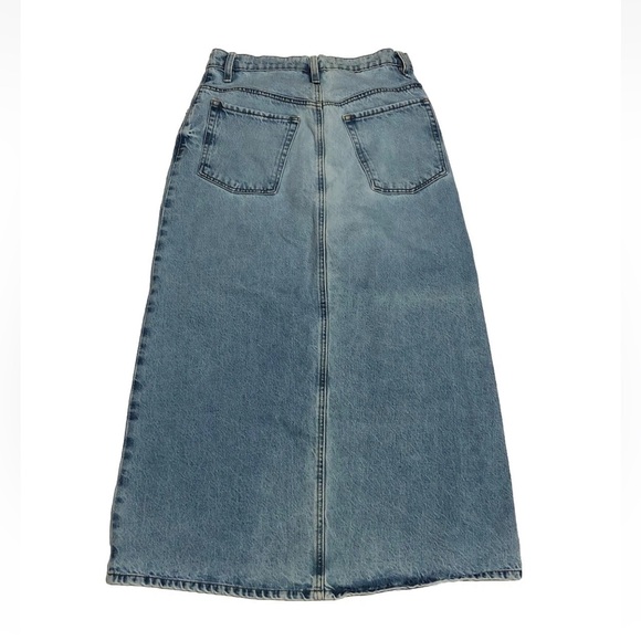 FRAME Blue 'The Midaxi' Denim Midi Skirt - Picture 9 of 13